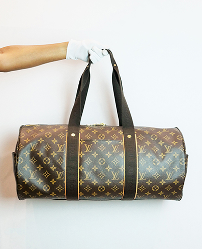 Beaubourg Sporty Duffle, &pound;600, Handbags, Brown, Canvas, Front view